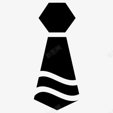 领带商务服装图标图标