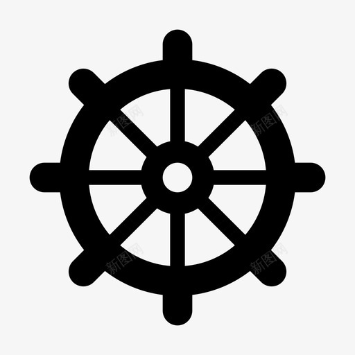 船轮舵海军图标svg_新图网 https://ixintu.com 固体 旅行 水手 海事 海军 船轮