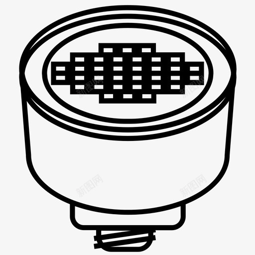 led灯eco电图标svg_新图网 https://ixintu.com eco led 灯泡