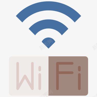 Wifi133餐厅公寓图标图标