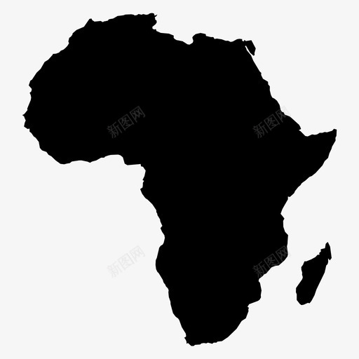 非洲大陆地理图标svg_新图网 https://ixintu.com 地图 地理 大陆 非洲