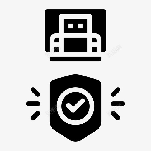 安全防御防护图标svg_新图网 https://ixintu.com 安全 托管 武器 网络 防御 防护