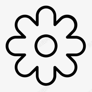 花植物性雏菊图标图标