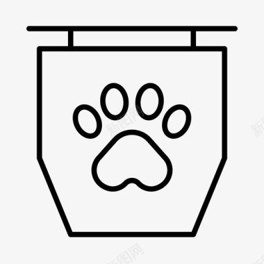 宠物店宠物寄宿宠物图标图标