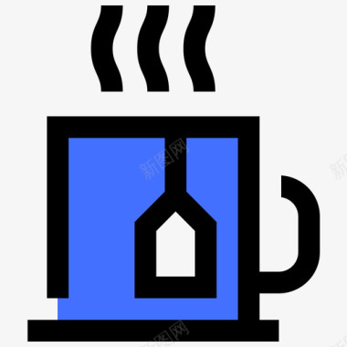 茶办公设备7蓝色图标图标