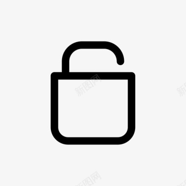 解锁锁定挂锁符号图标图标
