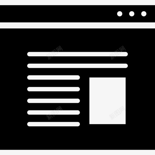 博客新闻在线博客图标svg_新图网 https://ixintu.com 交流 博客 在线 新闻
