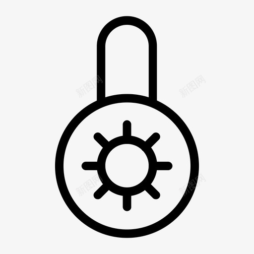 锁关闭挂锁图标svg_新图网 https://ixintu.com 关闭 安全 密码 挂锁