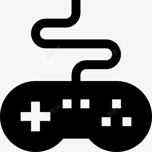 游戏控制器书呆子54填充图标svg_新图网 https://ixintu.com 书呆子 填充 控制器 游戏