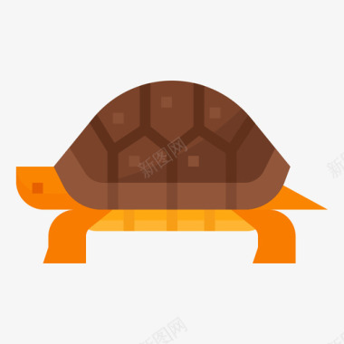 海龟动物78扁平图标图标