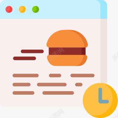 汉堡送食物45平的图标图标
