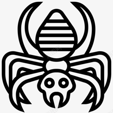 蜘蛛危险毒药图标图标