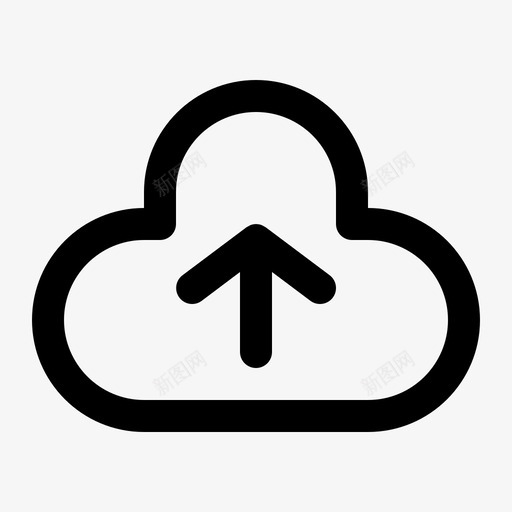 杂项箭头icloud图标svg_新图网 https://ixintu.com 32r icloud 上载 向上 大纲 杂项 箭头