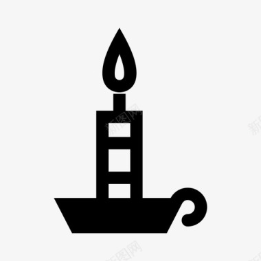 蜡烛燃烧烛光图标图标