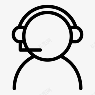 顾问耳机个人图标图标