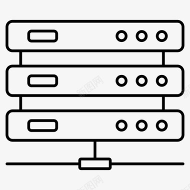 数据库服务器计算机服务器数据存储图标图标