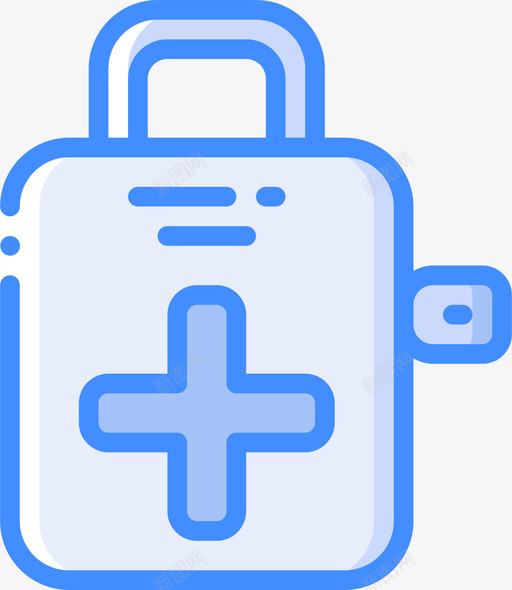 急救箱蓝色图标svg_新图网 https://ixintu.com 急救箱 蓝色