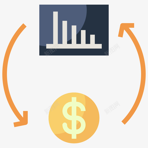 共享图表和图表9扁平图标svg_新图网 https://ixintu.com 共享 图表 扁平