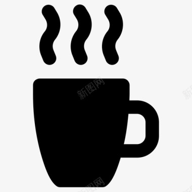 饮料咖啡热杯图标图标