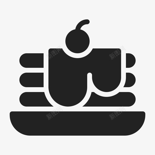 薄饼面包房甜点图标svg_新图网 https://ixintu.com 甜点 薄饼 铭文 面包房 食品饮料 食物 餐厅