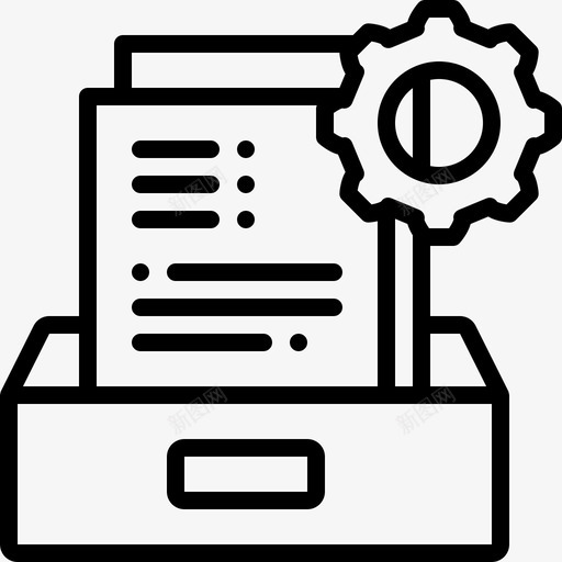 文件夹设置业务文档图标svg_新图网 https://ixintu.com 业务 文件 文件夹 文档 策略 设备管理 设置