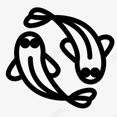 锦鲤鲤鱼鱼图标图标