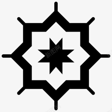 晨星文化符号几何形状图标图标