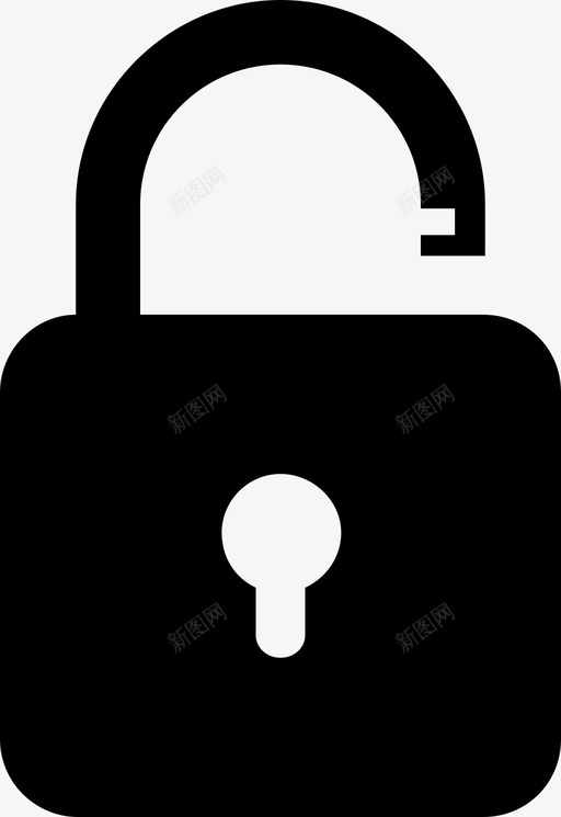 解锁锁定隐私图标svg_新图网 https://ixintu.com 安全 解锁 锁定 隐私
