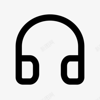 耳机商务基本用户界面包图标图标