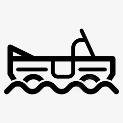 水陆两用车水陆两用车汽车娱乐图标高清图片