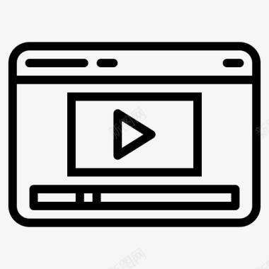 视频播放器电影youtube图标图标