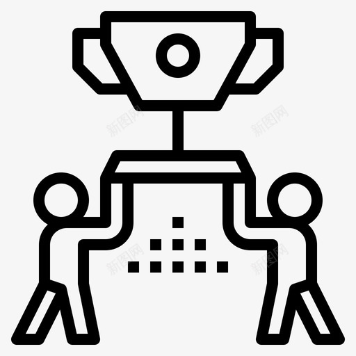 冠军成就成功图标svg_新图网 https://ixintu.com 冠军 大纲 奖杯 客户 忠诚度 成功 成就 计划 赢家