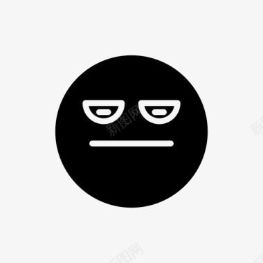 表情无聊脸图标图标
