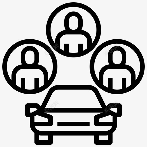 共享汽车共用工作空间10个线性图标svg_新图网 https://ixintu.com 10个 共享 共用 工作 汽车 空间 线性