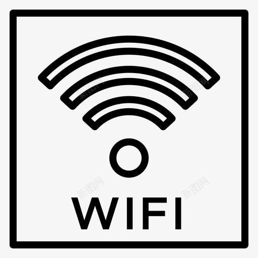 Wifi公共服务2线性图标svg_新图网 https://ixintu.com Wifi 公共服务 线性