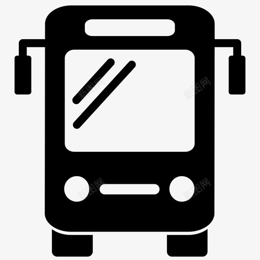 巴士巴士站公共交通图标svg_新图网 https://ixintu.com 交通 公共 巴士 巴士站