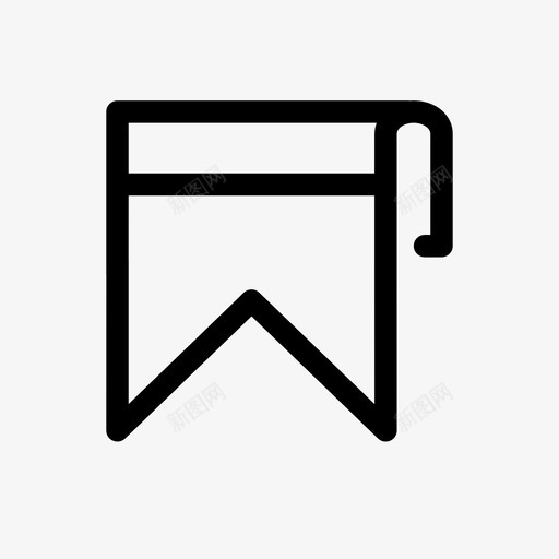 书签形状工具图标svg_新图网 https://ixintu.com 书签 工具 形状
