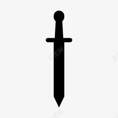 剑中世纪金属图标图标