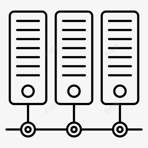 数据网络数据库数据中心图标svg_新图网 https://ixintu.com 主机 图标 数据 数据中心 数据库 数据网 硬件 线图 网络 计算机