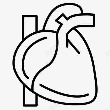 心脏健康人体图标图标