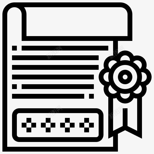 文凭成就奖项图标svg_新图网 https://ixintu.com 奖项 成就 教育 文凭 毕业证书 线路 证书