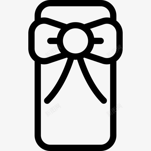 礼品盒礼物丝带图标svg_新图网 https://ixintu.com 丝带 礼品盒 礼物