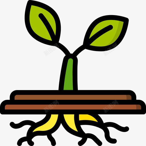 植物植物31线状颜色图标svg_新图网 https://ixintu.com 植物 线状 颜色