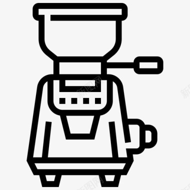 浓缩咖啡咖啡咖啡研磨机图标图标