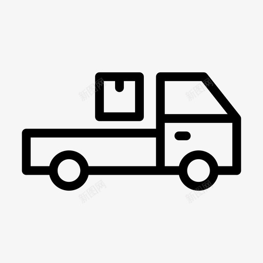 送货卡车包裹图标svg_新图网 https://ixintu.com 包裹 卡车 标志 物流配送 车辆 送货