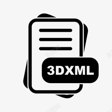 3dxml文件扩展名文件格式文件类型集合图标包图标