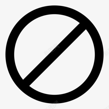阻止禁止拒绝图标图标