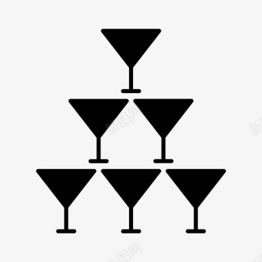 玻璃杯饮料庆祝活动图标图标