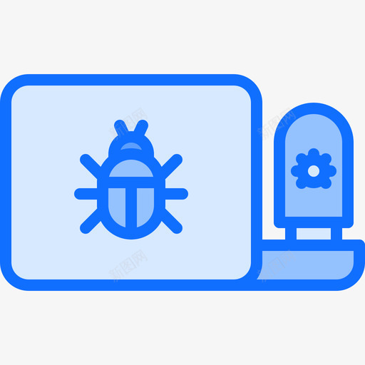 病毒数据保护34蓝色图标svg_新图网 https://ixintu.com 保护 数据 病毒 蓝色
