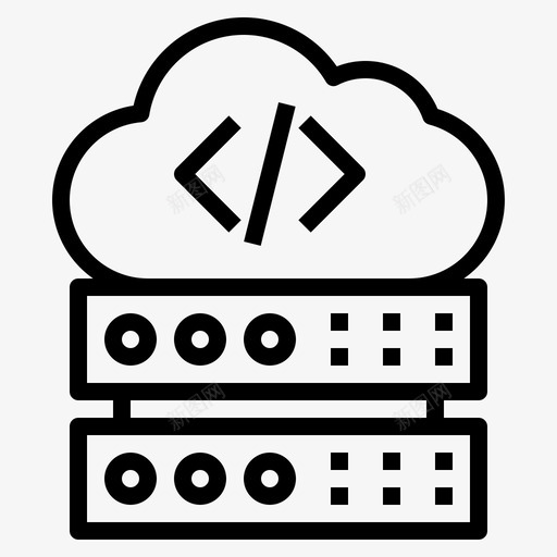 服务器编程87线性图标svg_新图网 https://ixintu.com 服务器 线性 编程